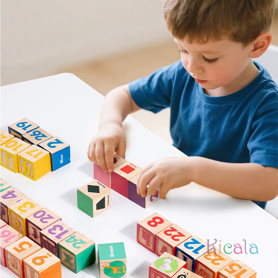 Drewniane klocki Montessori z  – Kids Education Number recenzja i cena